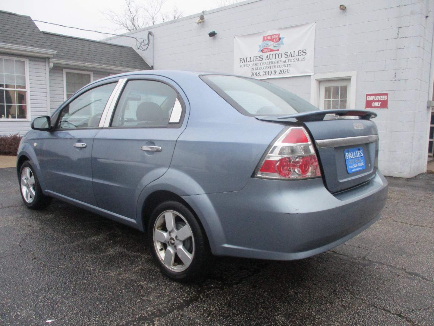 2008 BLUE Chevrolet Aveo LT 4-Door (KL1TG56628B) with an 2.2L L4 DOHC 16V engine, AUTOMATIC transmission, located at 540a Delsea Drive, Sewell, NJ, 08080, (856) 589-6888, 39.752560, -75.111206 - Photo#3